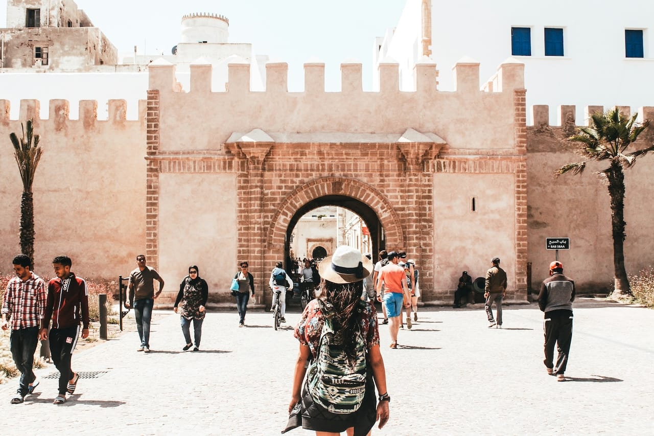 Tourist in Morocco